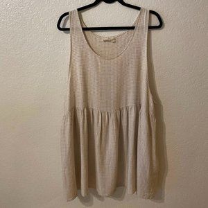 Urban Outfitters Oversized Checkered Linen Tunic - Size Large